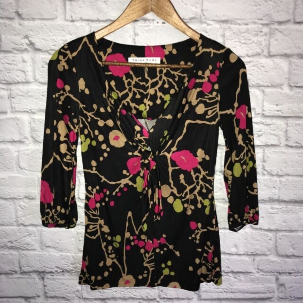 Trina Turk 100% Silk Top